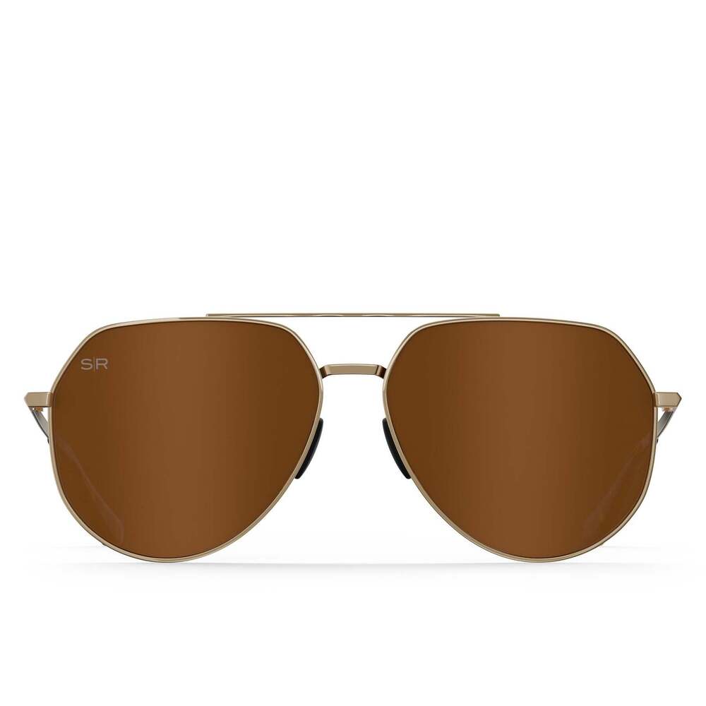 Tangle Free Aviator Hex - Amber Gold Polarized