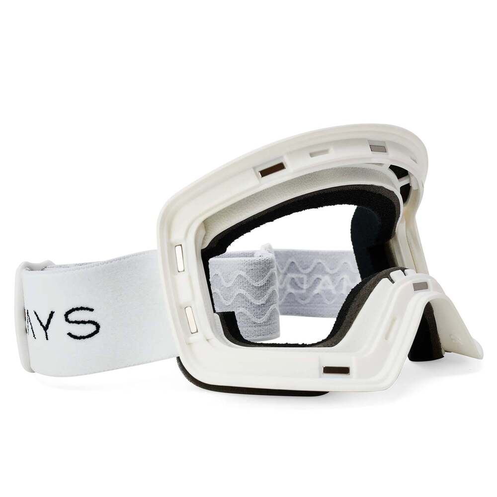Frontier Snow Goggle - White Magnetic Frame + Strap (Lens Not Included)